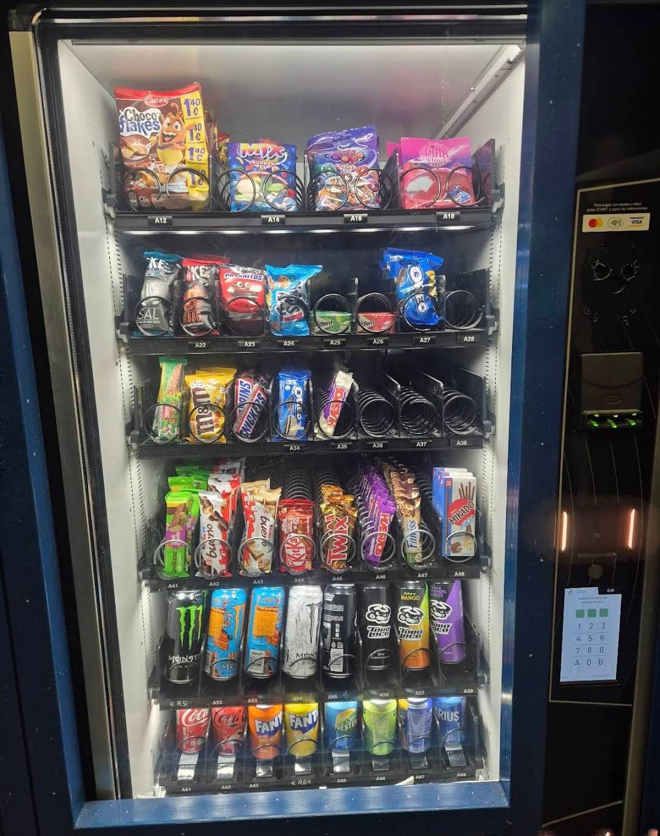 Máquina vending para hoteles